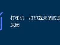 打印机一打印就未响应是什么原因-路由网