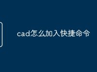 cad怎么加入快捷命令-路由网