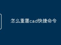 怎么重置cad快捷命令-路由网