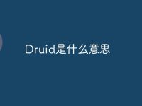 Druid是什么意思-路由网