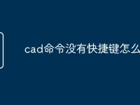 cad命令没有快捷键怎么弄-路由网