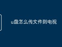 u盘怎么传文件到电视-路由网