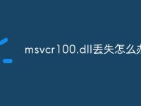 msvcr100.dll丢失怎么办-路由网