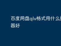 百度网盘qlv格式用什么播放器好-路由网