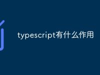 typescript有什么作用-路由网