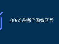 0065是哪个国家区号-路由网