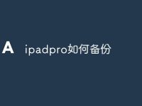 ipadpro如何备份-路由网
