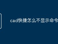 cad快捷怎么不显示命令行-路由网