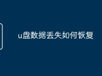 u盘数据丢失如何恢复-路由网