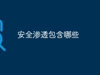 安全渗透包含哪些-路由网