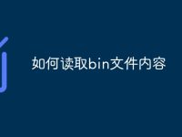 如何读取bin文件内容-路由网