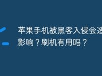 苹果手机被黑客入侵会造成啥影响?刷机有用吗?-路由网
