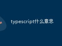typescript什么意思-路由网