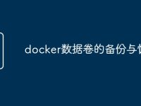 docker数据卷的备份与恢复-路由网
