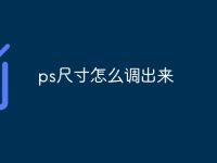 ps尺寸怎么调出来-路由网
