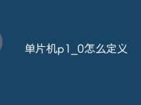 单片机p1_0怎么定义-路由网