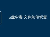 u盘中毒 文件如何恢复-路由网