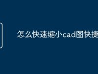 怎么快速缩小cad图快捷命令-路由网
