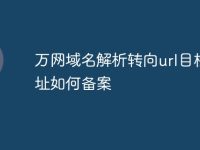 万网域名解析转向url目标地址如何备案-路由网