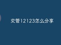 交管12123怎么分享-路由网