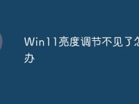 Win11亮度调节不见了怎么办-路由网