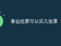 春运抢票可以买几张票-路由网