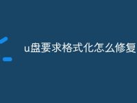 u盘要求格式化怎么修复-路由网