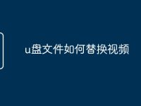 u盘文件如何替换视频-路由网