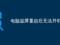 电脑蓝屏重启后无法开机了-路由网