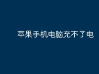 苹果手机电脑充不了电-路由网