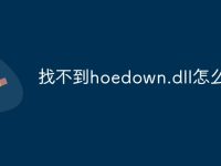 找不到hoedown.dll怎么办-路由网