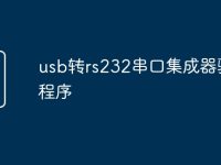 usb转rs232串口集成器驱动程序-路由网