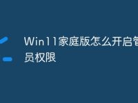 Win11家庭版怎么开启管理员权限-路由网