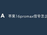 苹果16promax信号怎么样-路由网