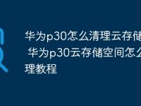 华为p30怎么清理云存储空间 华为p30云存储空间怎么清理教程-路由网