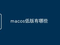 macos低版有哪些-路由网