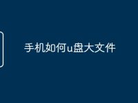 手机如何u盘大文件-路由网