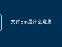 文件bin是什么意思-路由网