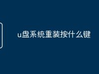 u盘系统重装按什么键-路由网