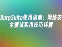 BurpSuite使用指南:网络安全测试实用技巧详解-路由网