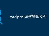 ipadpro 如何管理文件-路由网
