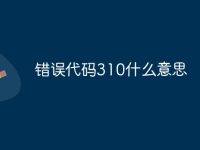 错误代码310什么意思-路由网