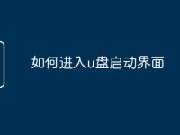 如何进入u盘启动界面-路由网