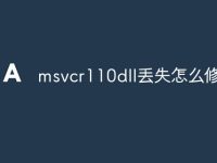 msvcr110dll丢失怎么修复-路由网