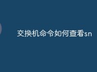 交换机命令如何查看sn-路由网