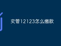 交管12123怎么缴款-路由网