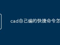 cad自己编的快捷命令怎么加-路由网