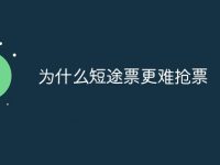 为什么短途票更难抢票-路由网