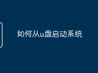 如何从u盘启动系统-路由网
