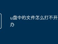 u盘中的文件怎么打不开怎么办-路由网